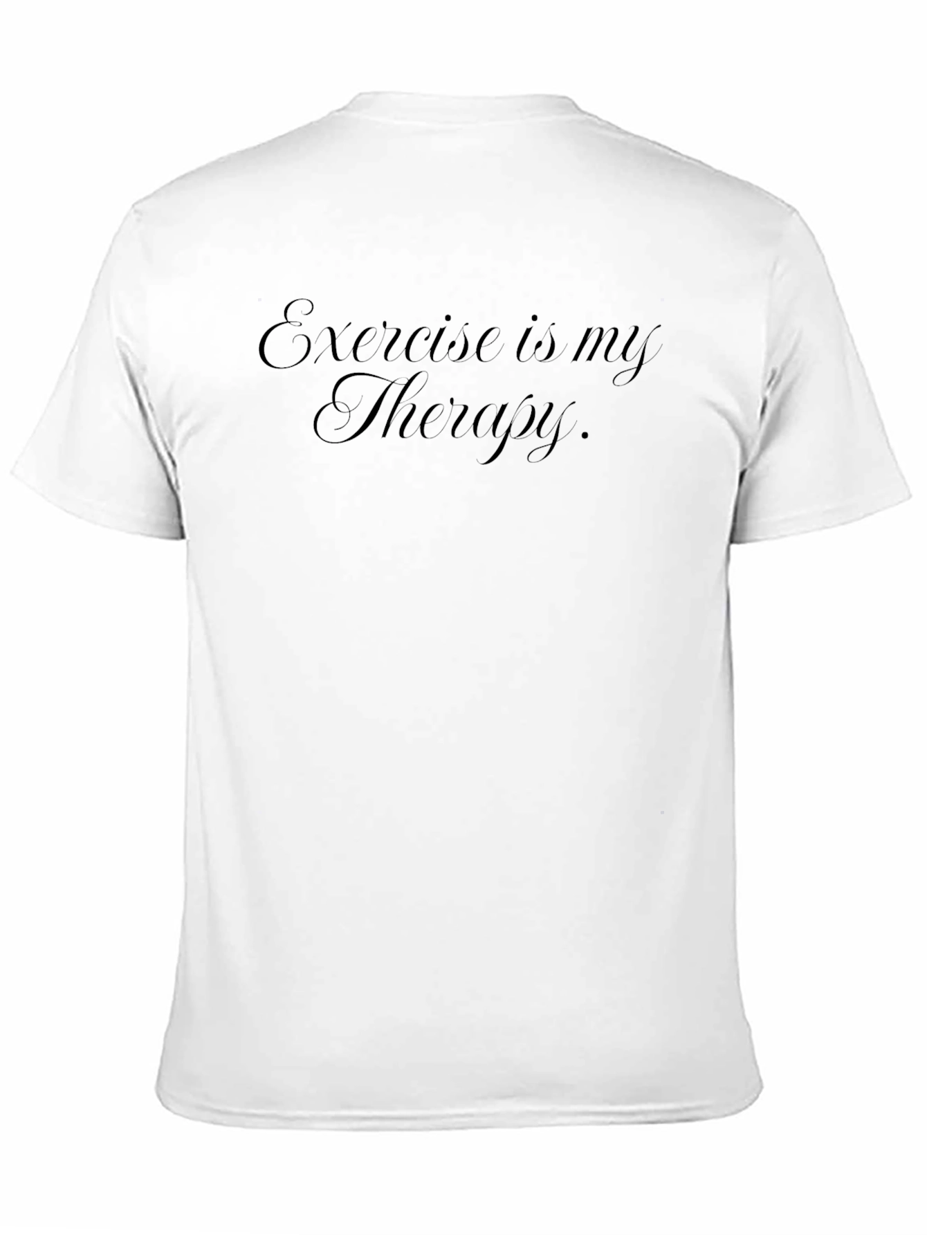 Exercise is My Therapy Tee - Black T-Shirt
