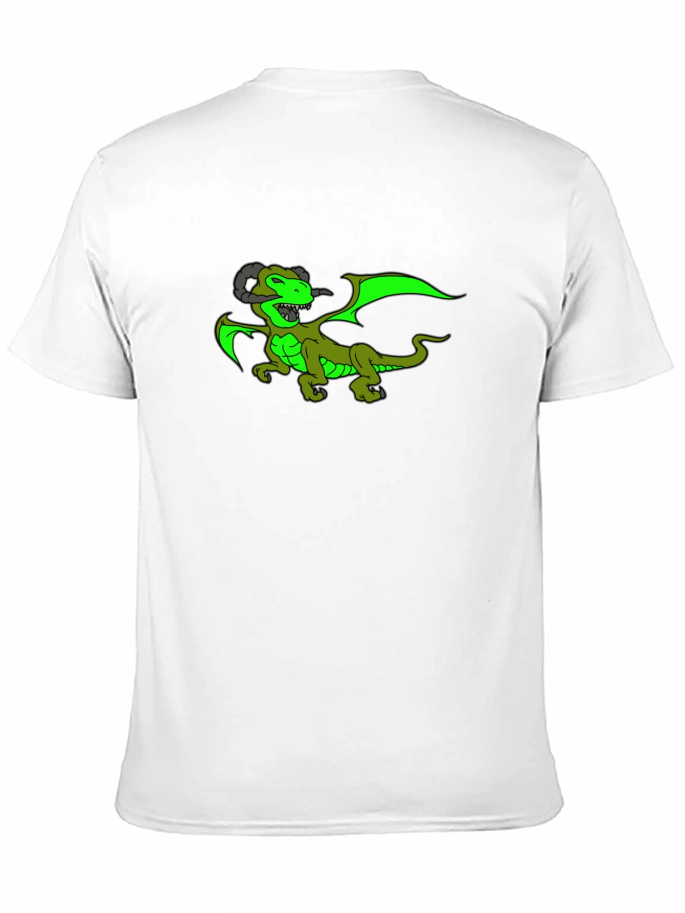 Dragon Graphic Tee - Black Cotton T-Shirt