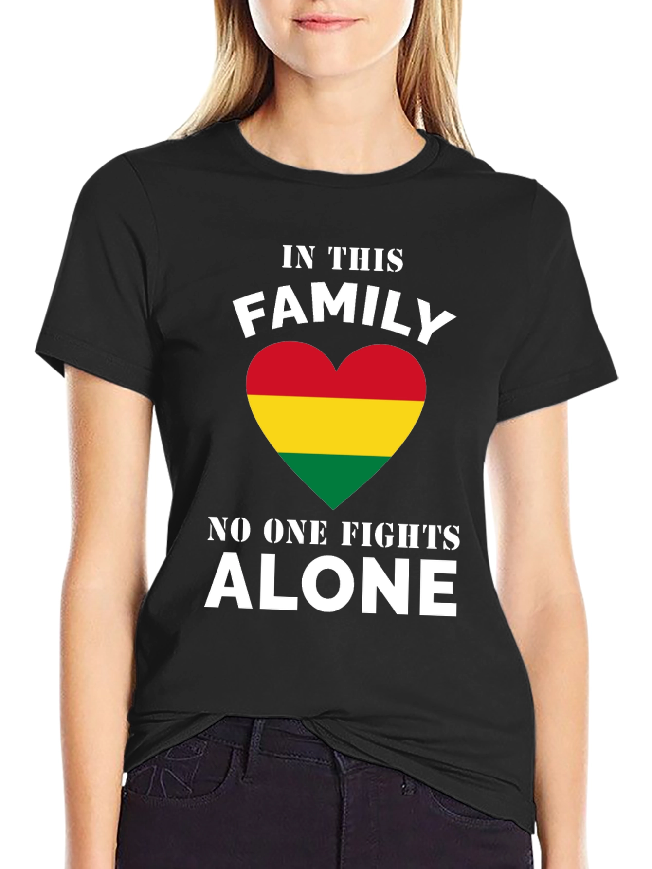 In This Family No One Fights Alone T-Shirt