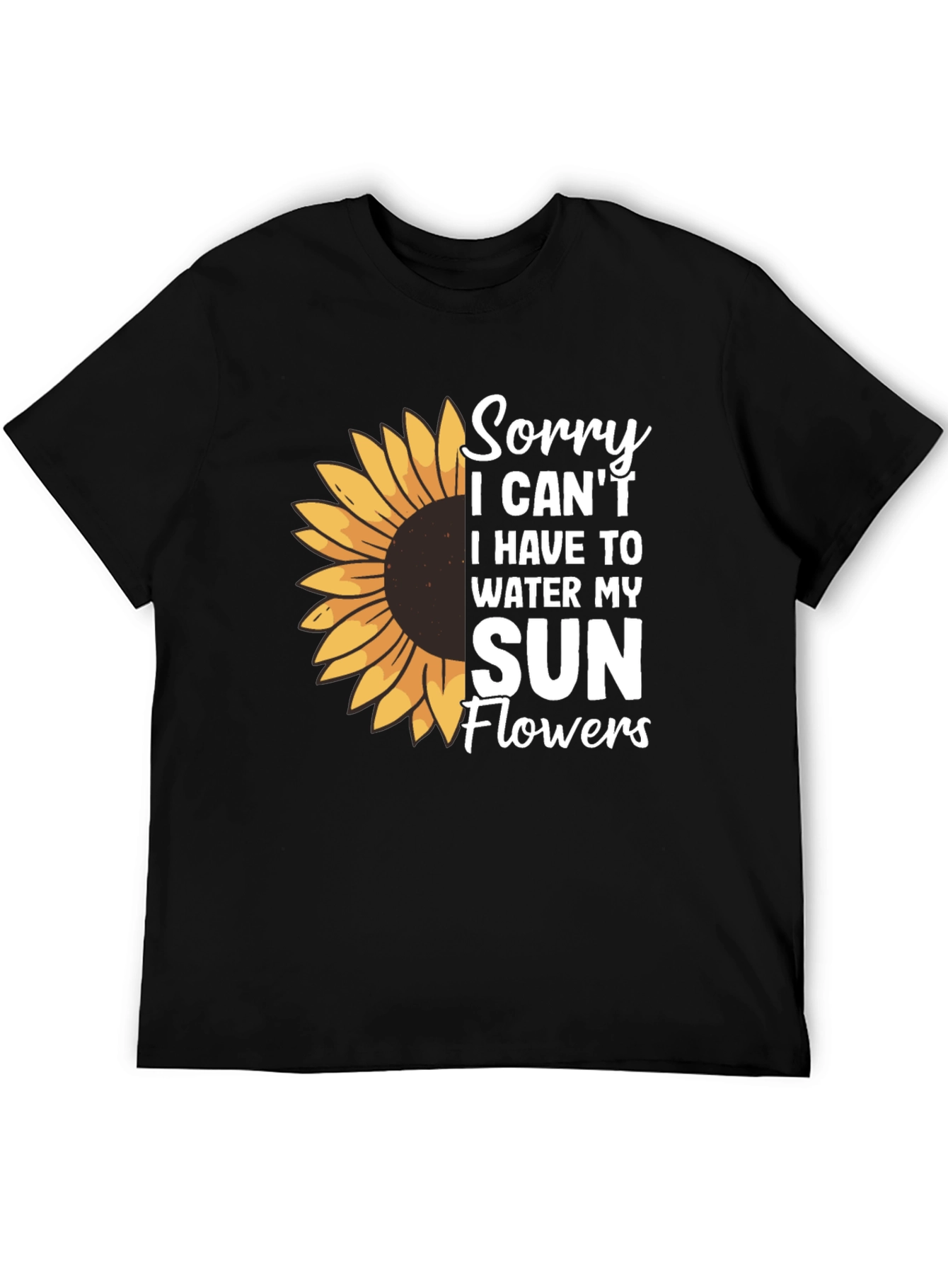 Sunflower Graphic T-Shirt - Gardeners Humor Tee