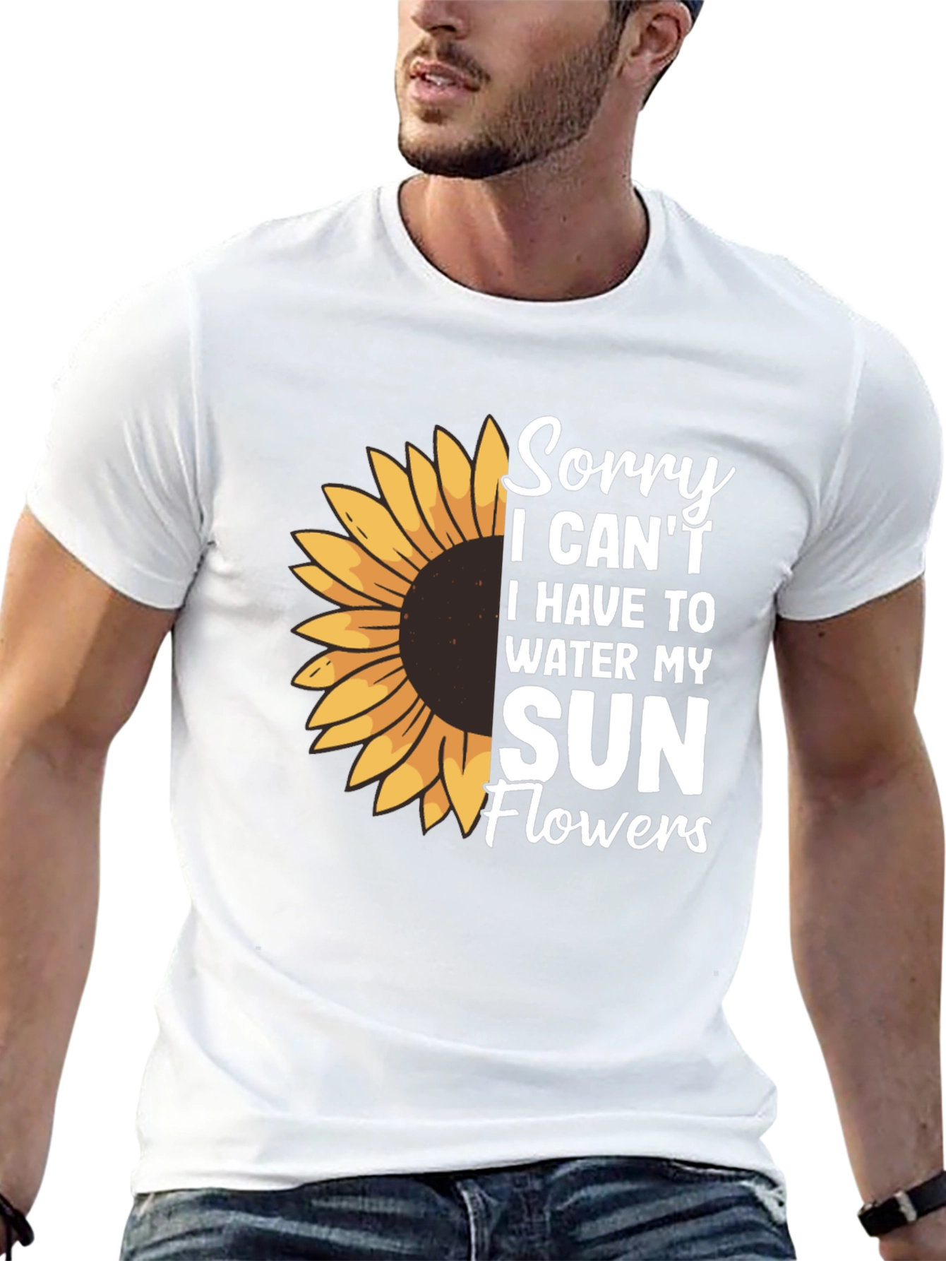 Sunflower Graphic T-Shirt - Gardeners Humor Tee