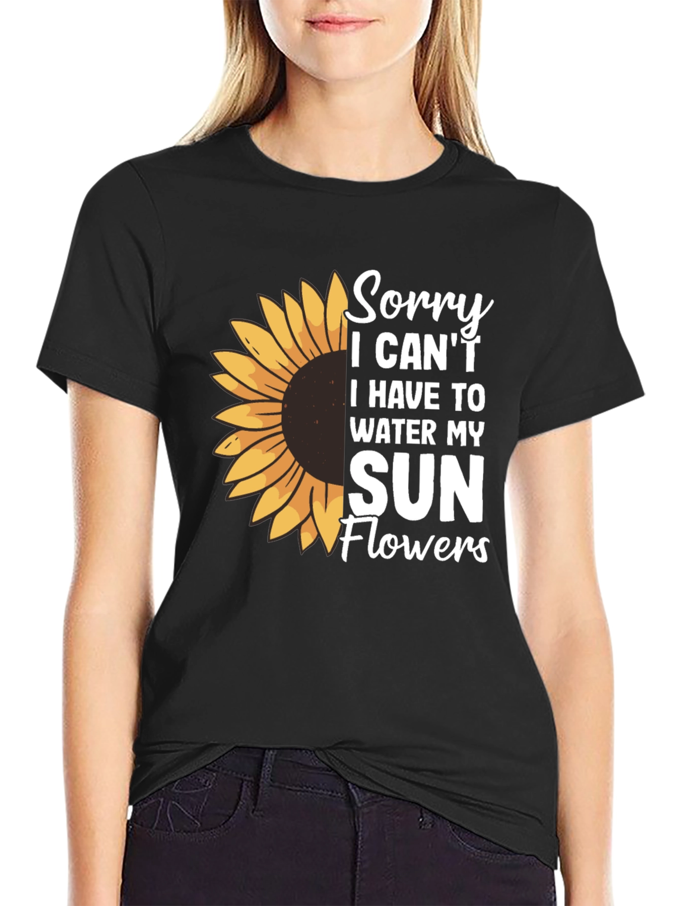 Sunflower Graphic T-Shirt - Gardeners Humor Tee