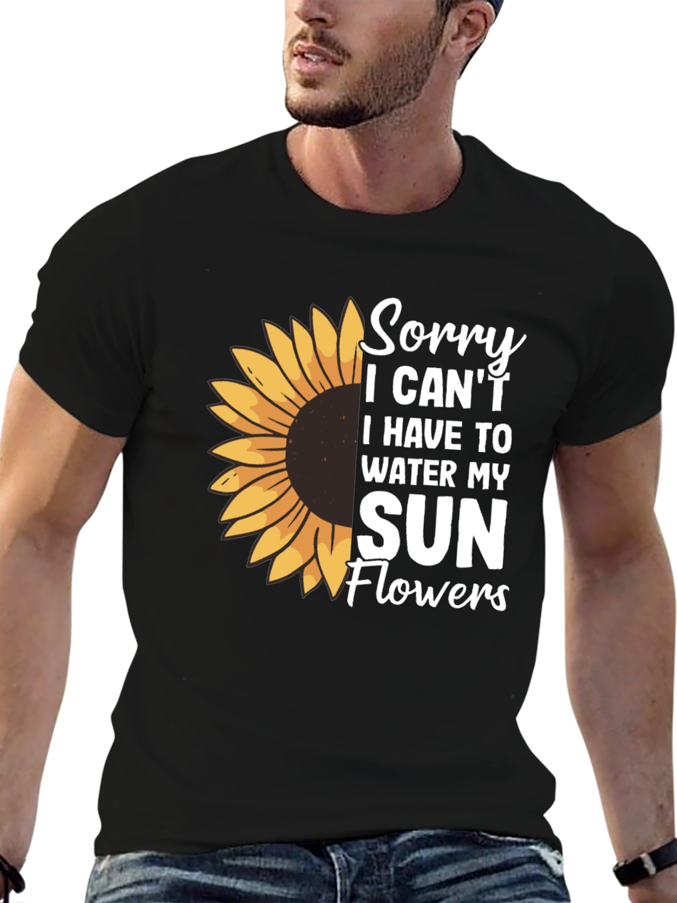 Sunflower Graphic T-Shirt - Gardeners Humor Tee
