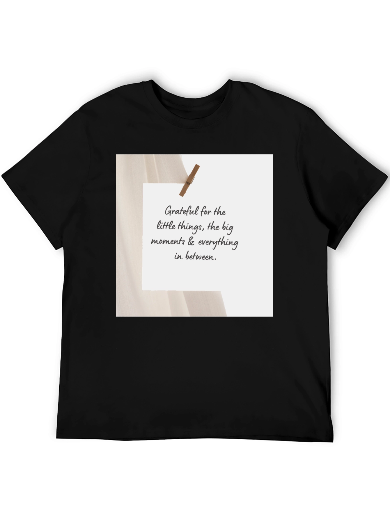 Grateful Moments Black T-Shirt