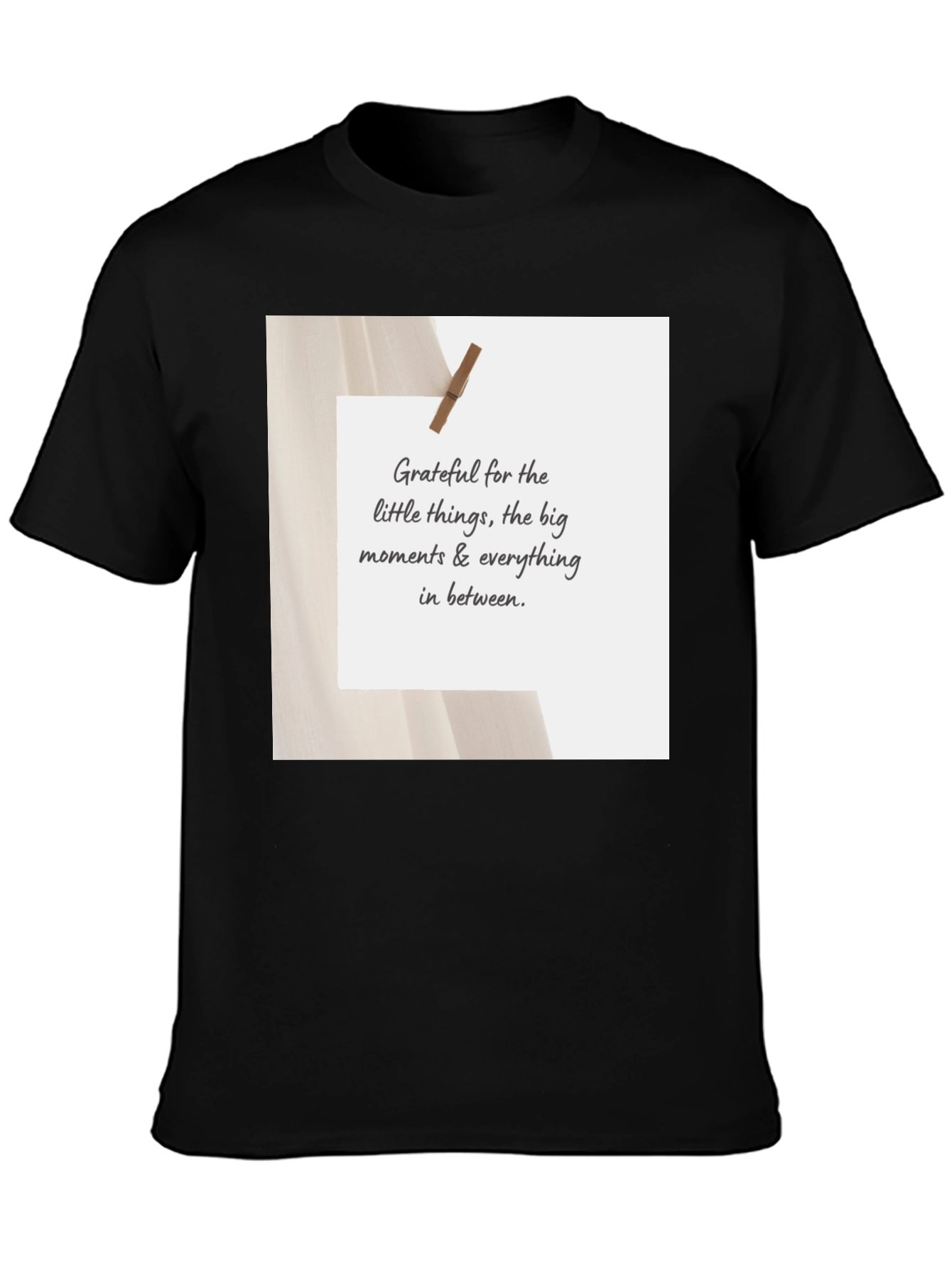 Grateful Moments Black T-Shirt