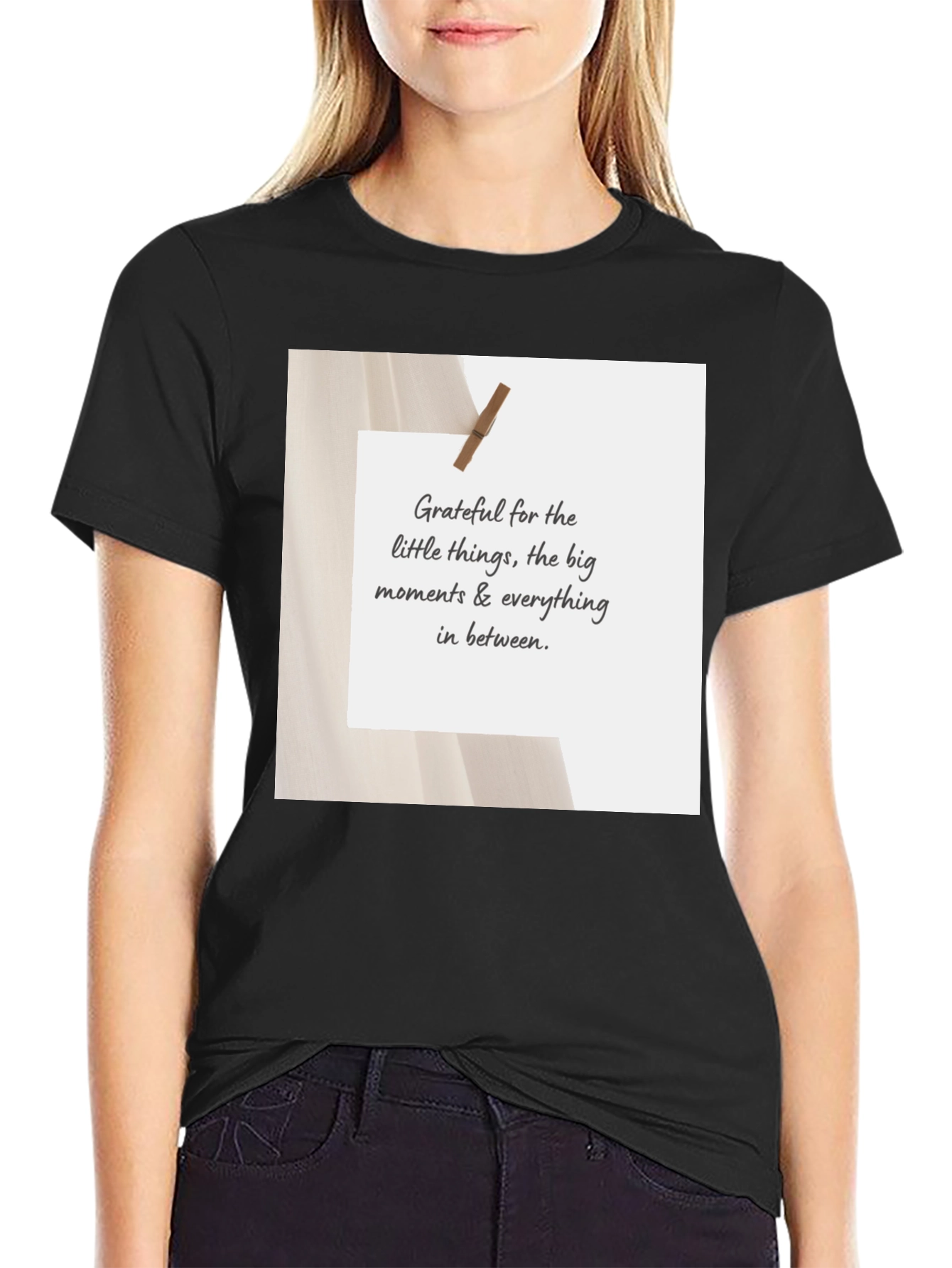 Grateful Moments Black T-Shirt
