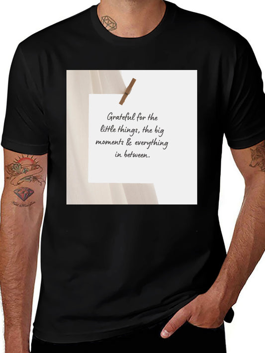 Grateful Moments Black T-Shirt
