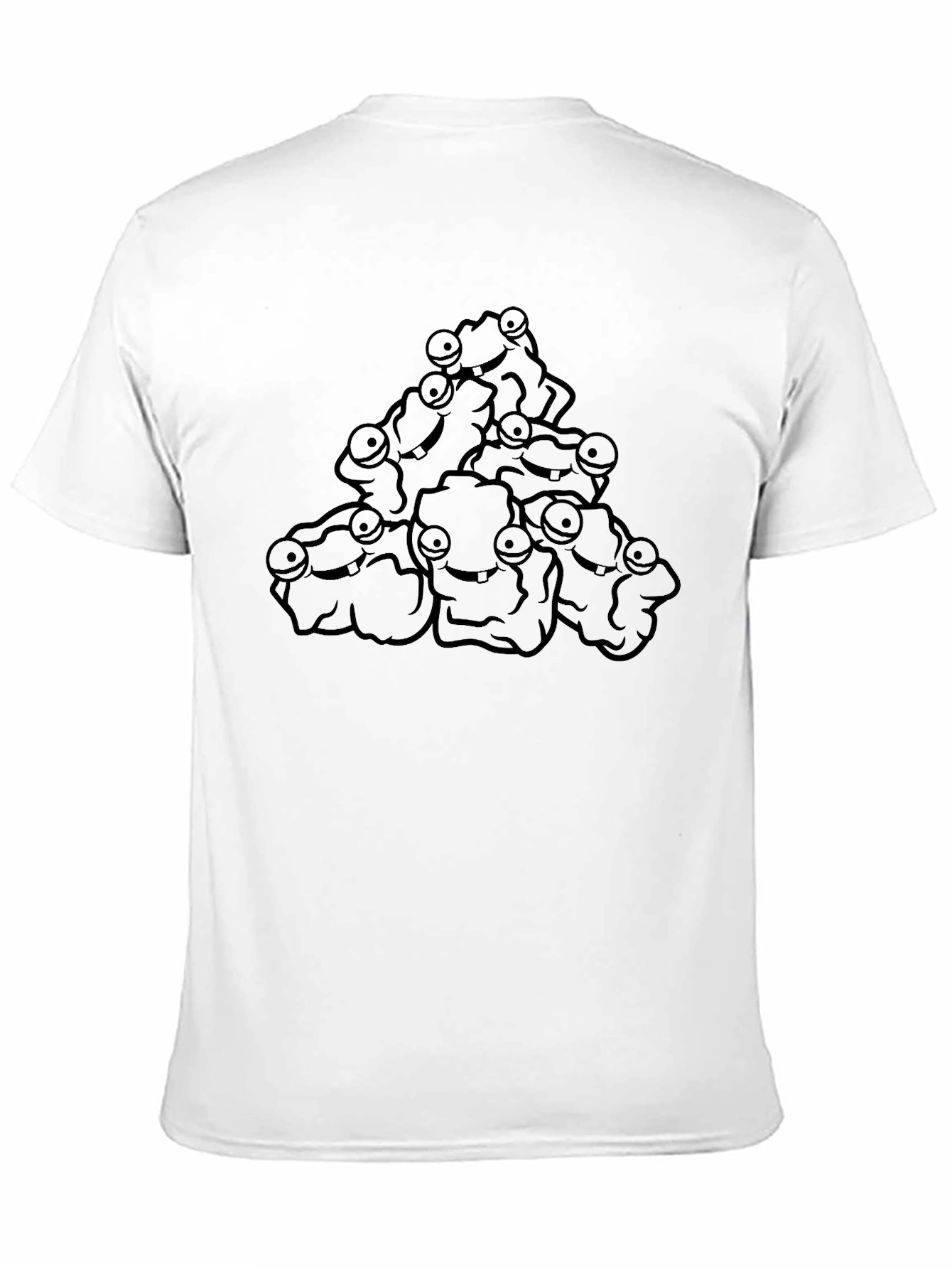 Monster Pile Graphic Tee - Black Cotton Blend