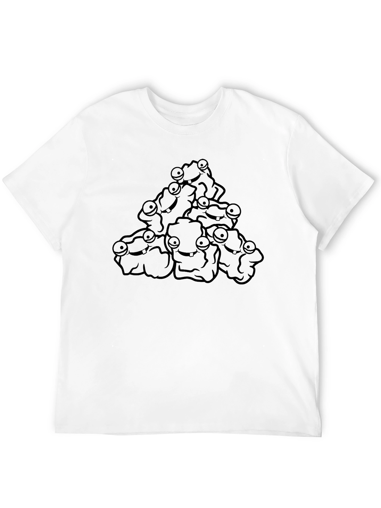 Monster Pile Graphic Tee - Black Cotton Blend