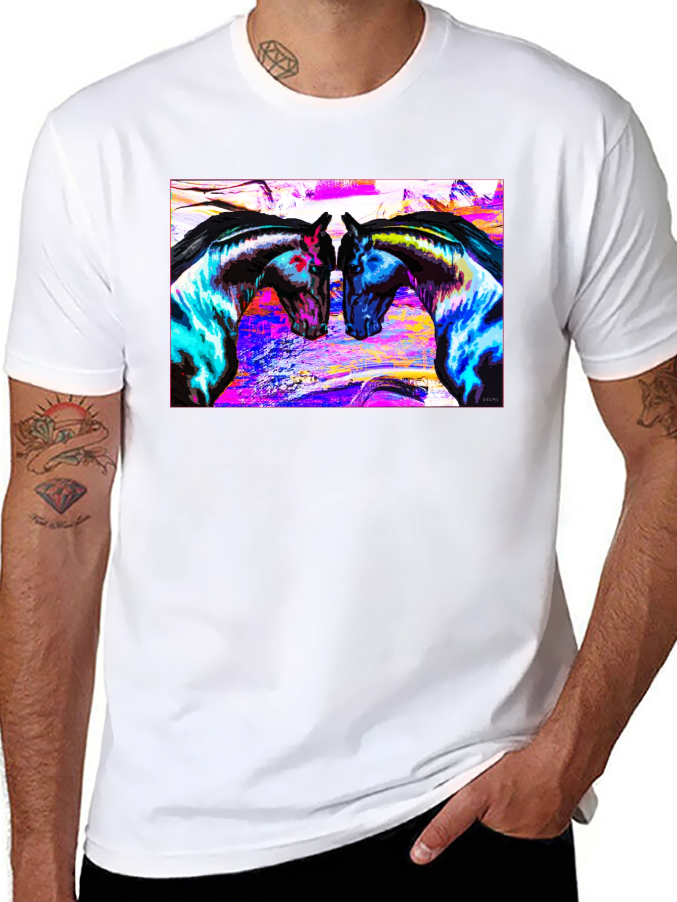 Vibrant Horse Art T-Shirt