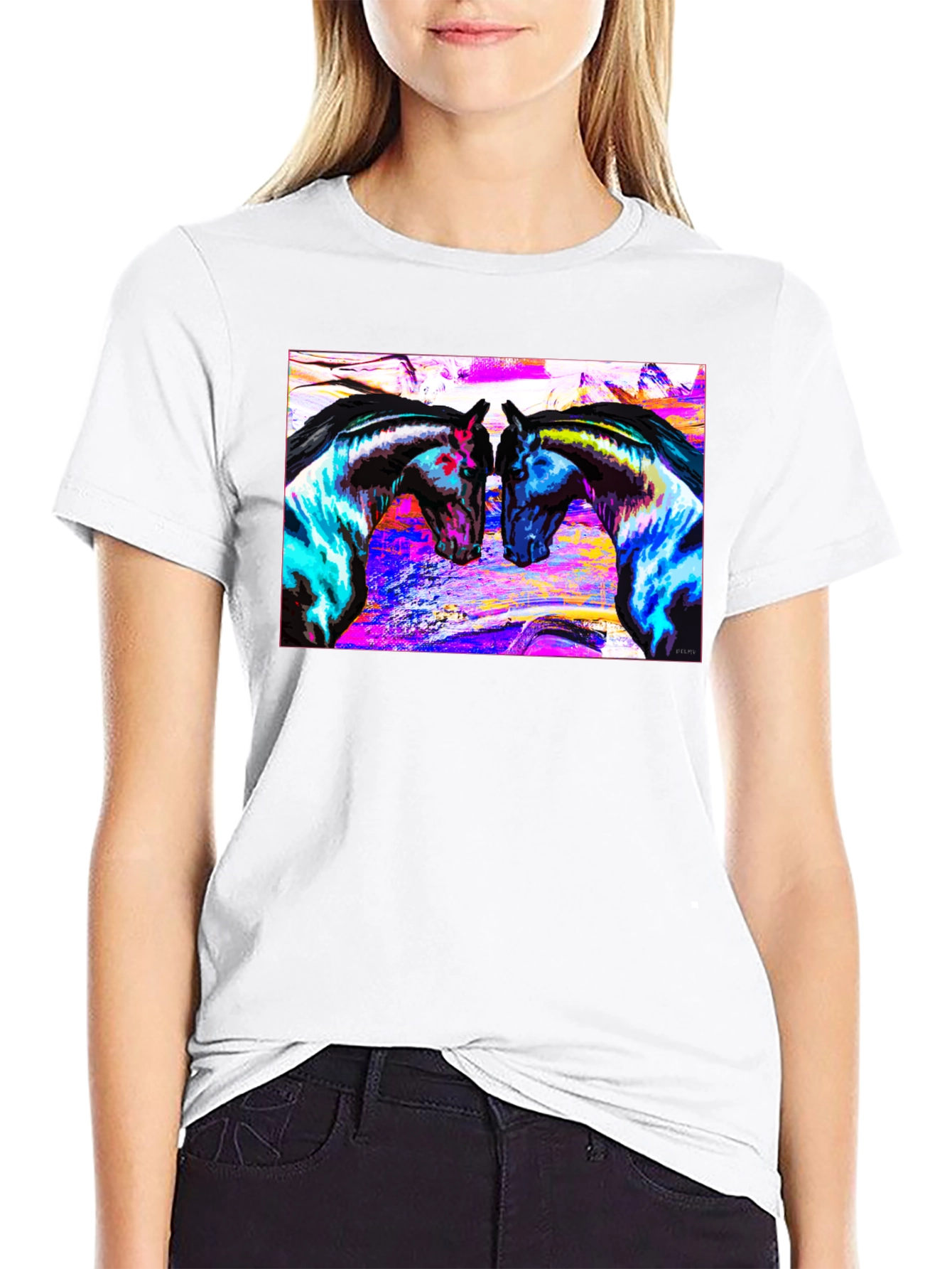 Vibrant Horse Art T-Shirt
