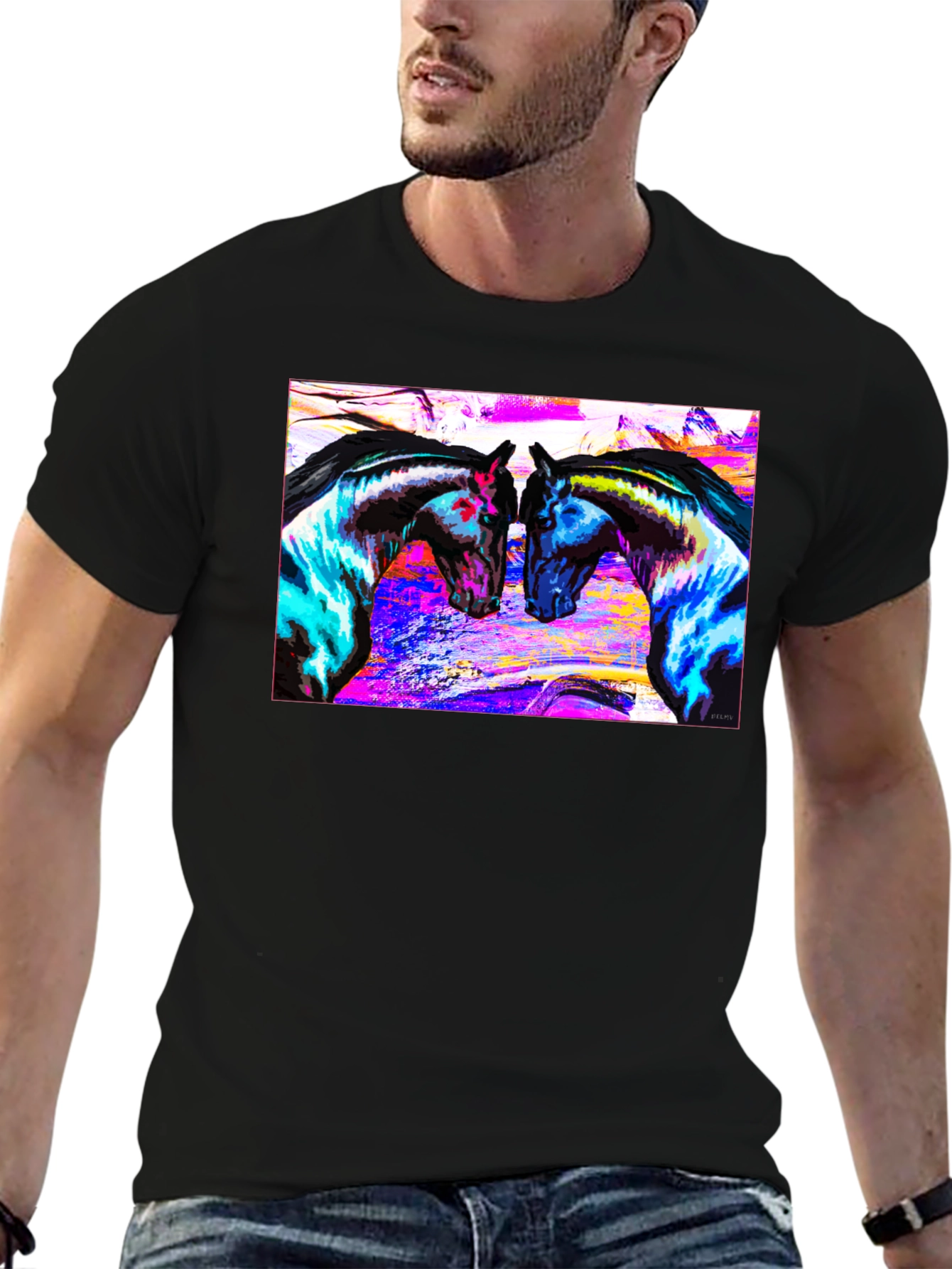 Vibrant Horse Art T-Shirt