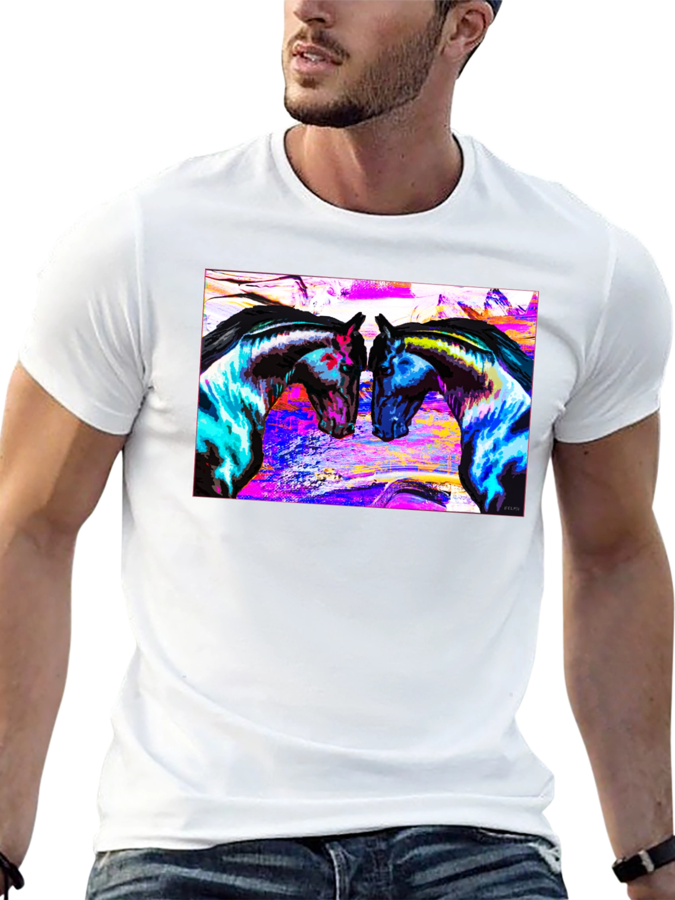 Vibrant Horse Art T-Shirt