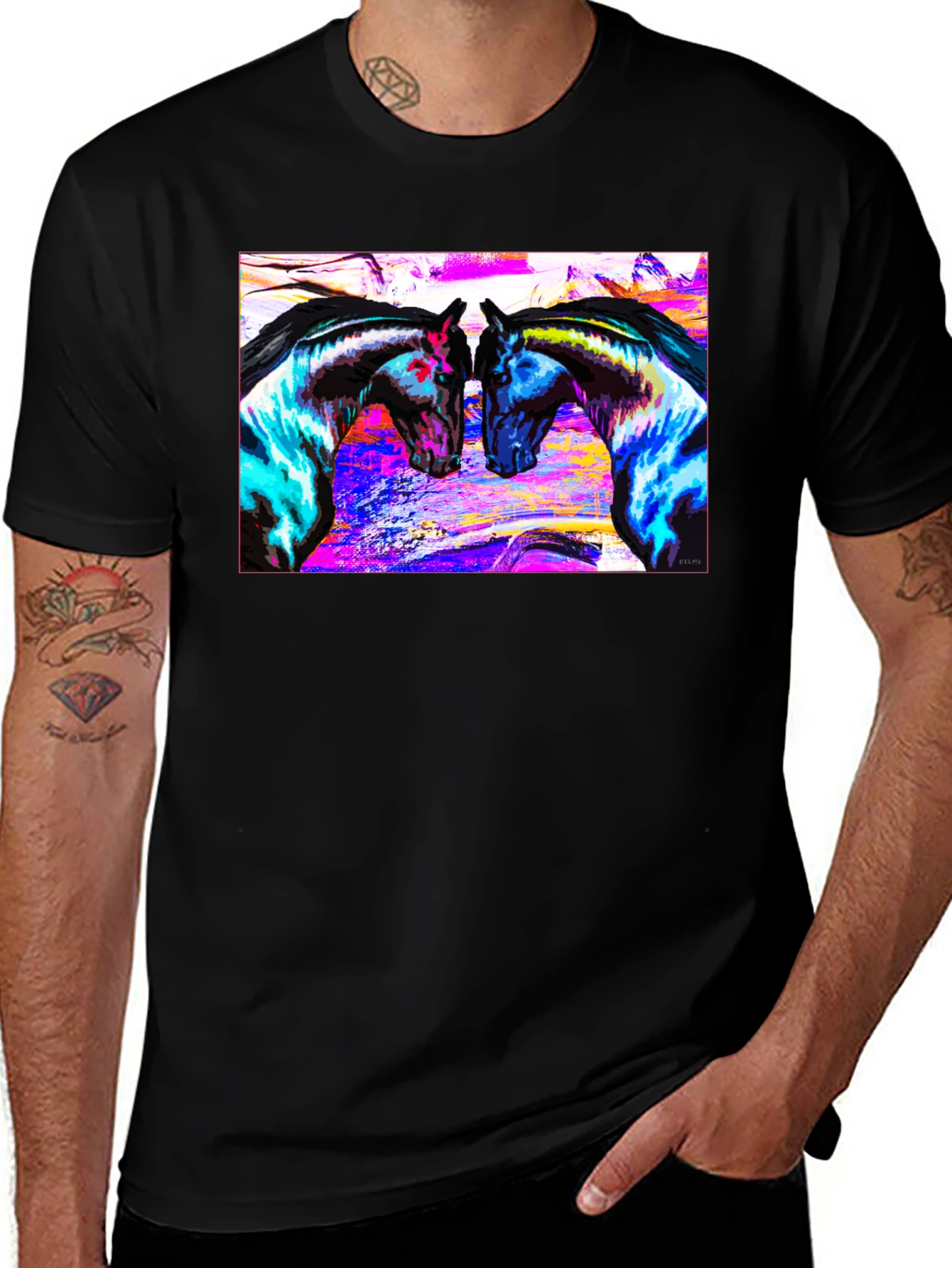Vibrant Horse Art T-Shirt