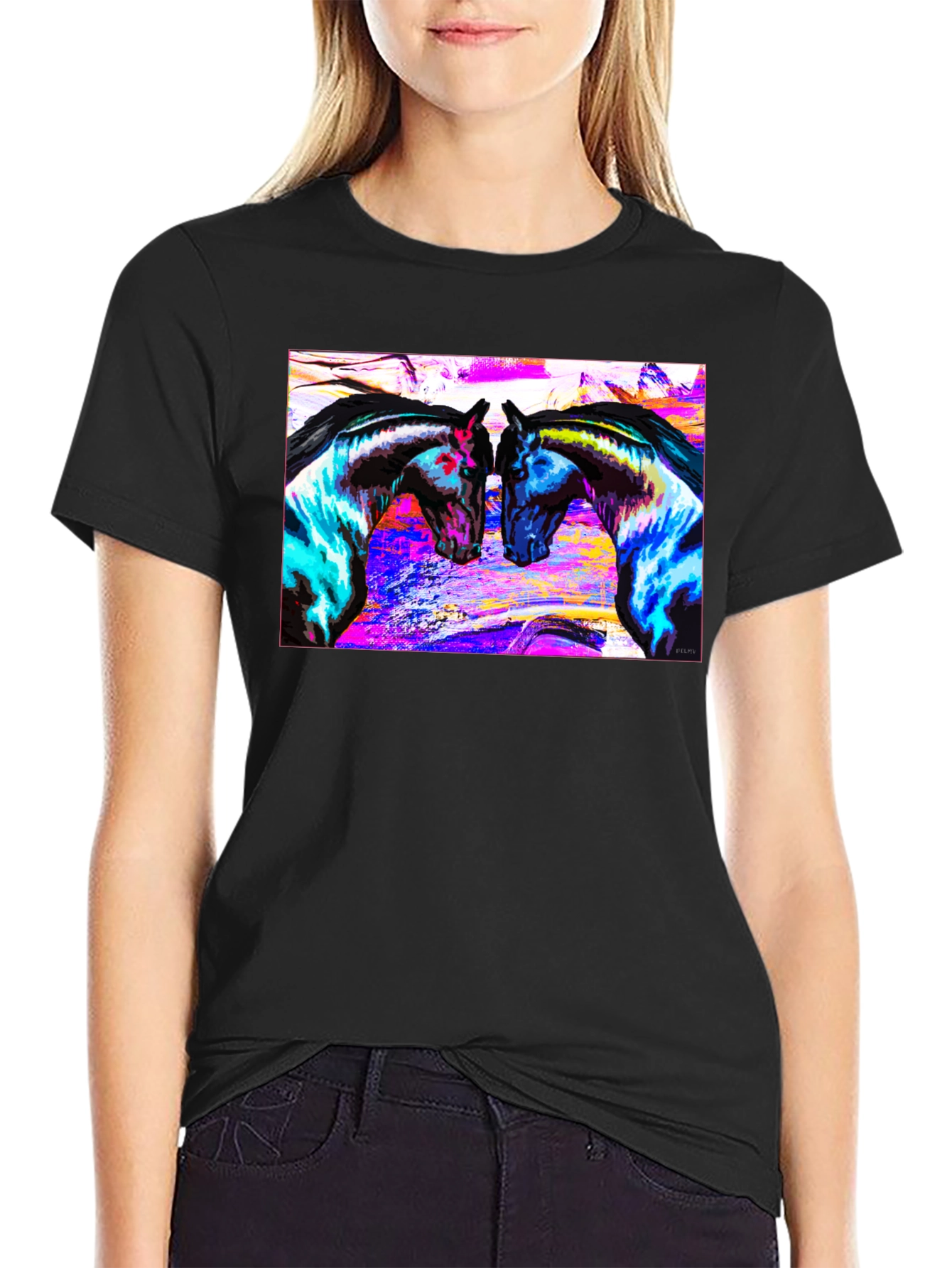 Vibrant Horse Art T-Shirt