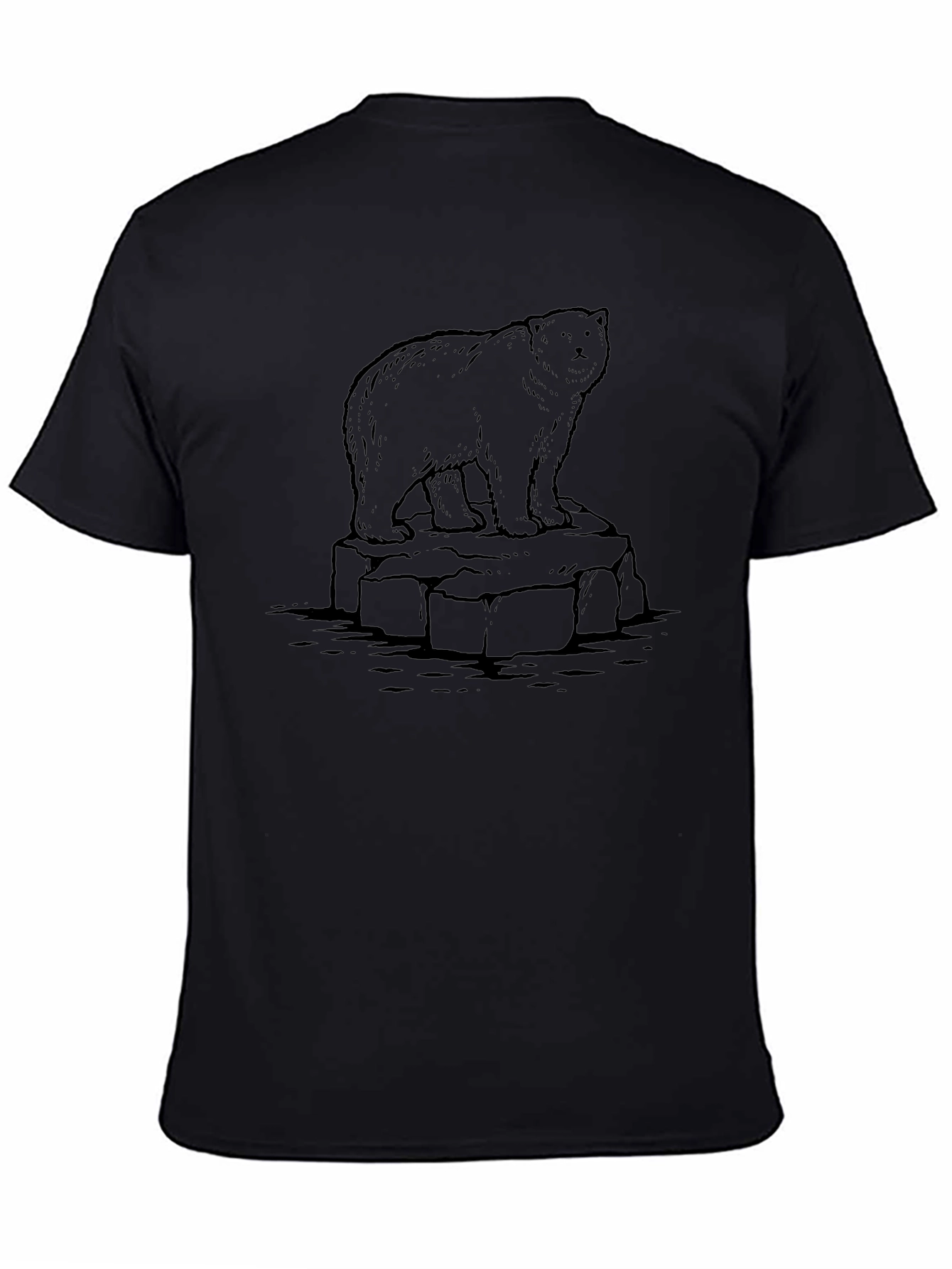 Bear Graphic Tee - Mens Black T-Shirt
