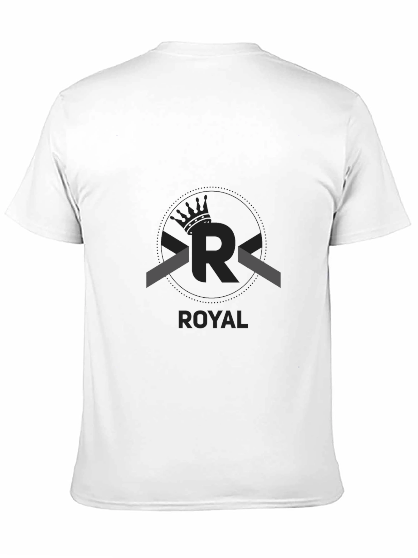 Royal Logo Black T-Shirt - Premium Cotton Blend