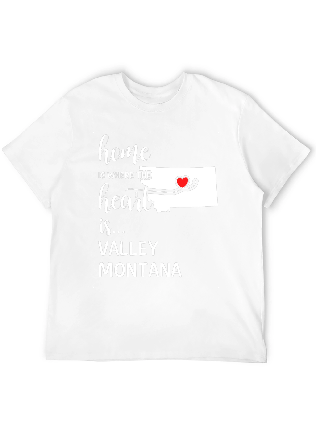 Valley Montana Home Heart T-Shirt