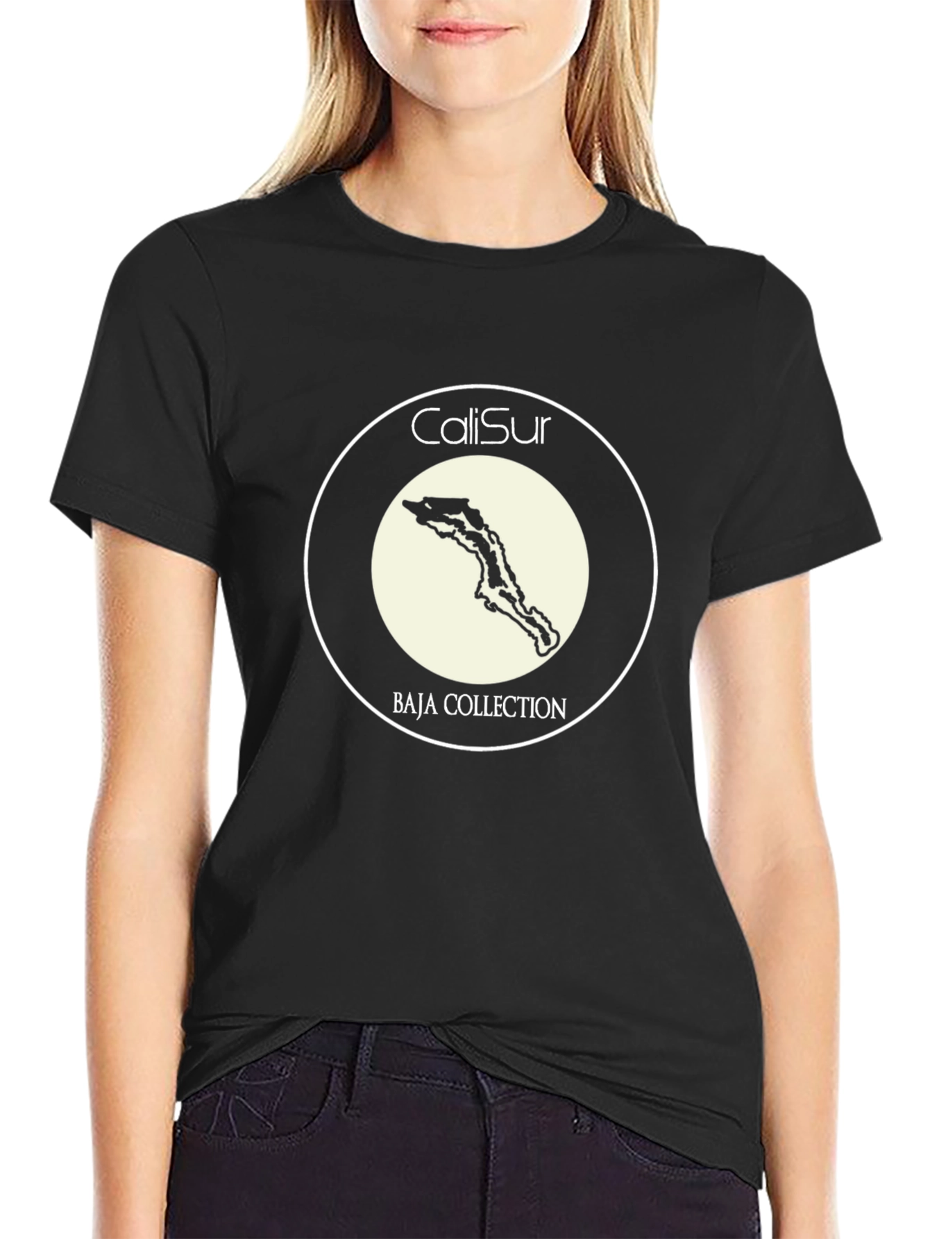 CaliSur Baja Collection Black T-Shirt