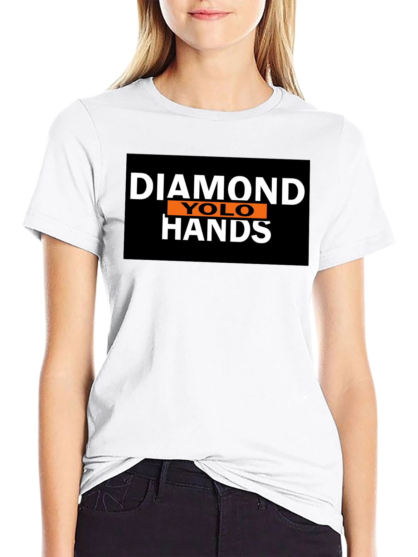 Diamond YOLO Hands Black T-Shirt