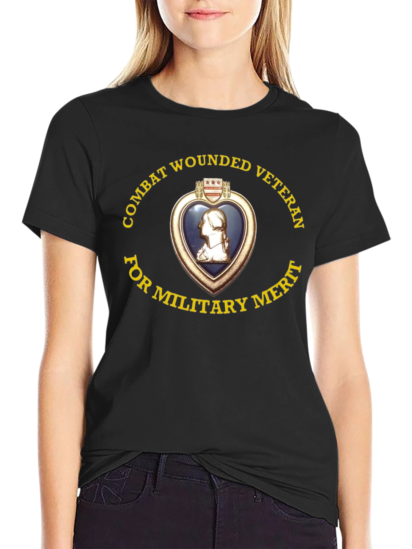 Combat Wounded Veteran T-Shirt - Military Merit