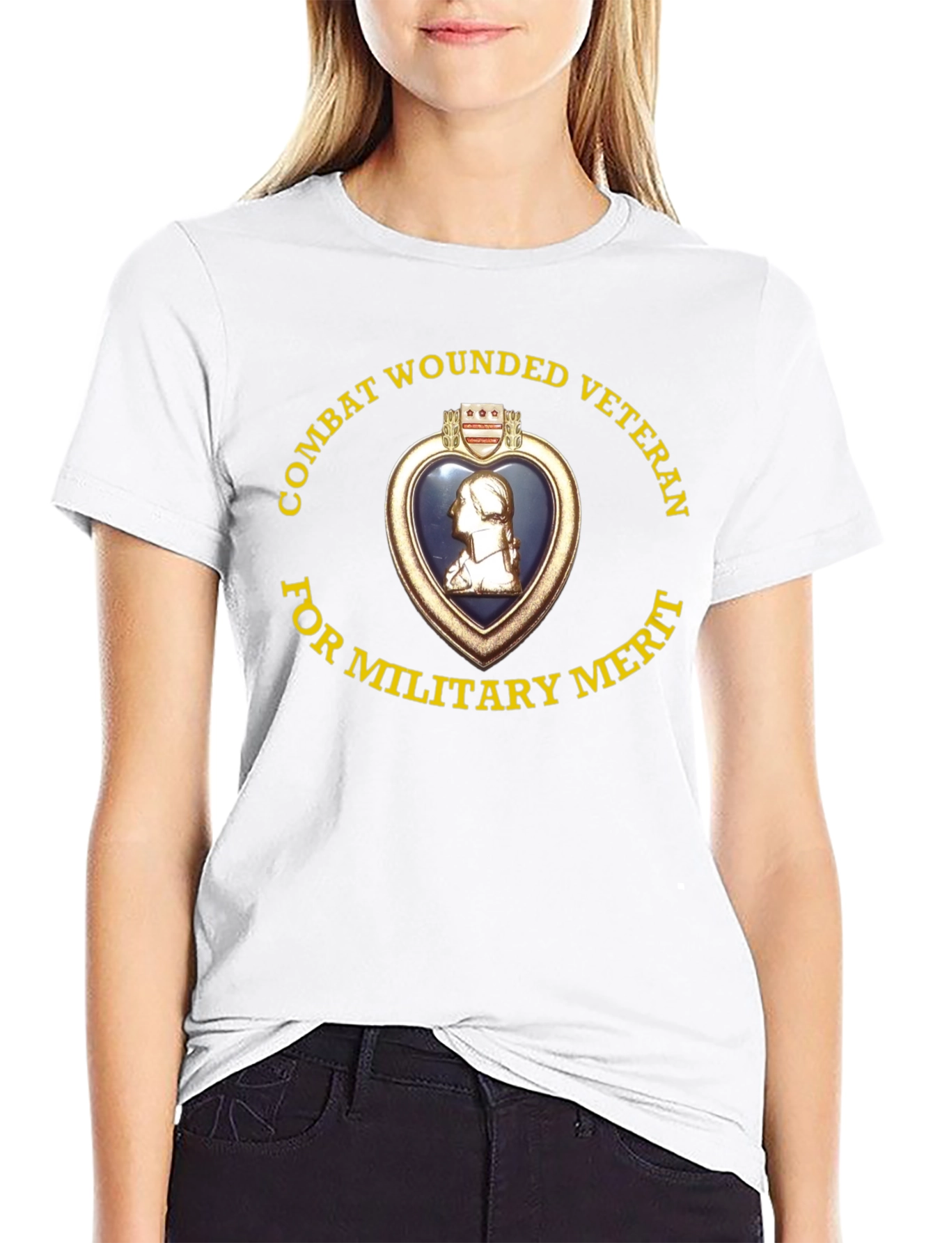 Combat Wounded Veteran T-Shirt - Military Merit