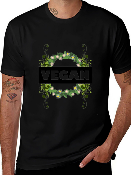 Vegan Floral T-Shirt - Stylish & Comfortable