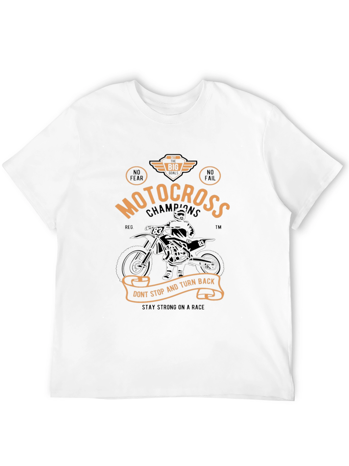 Motocross Champions Black Graphic Tee for Racing Fans