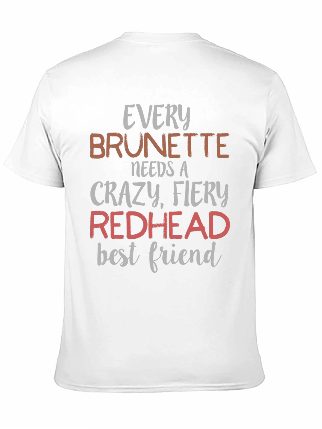 Brunette Redhead Best Friend Graphic T-Shirt