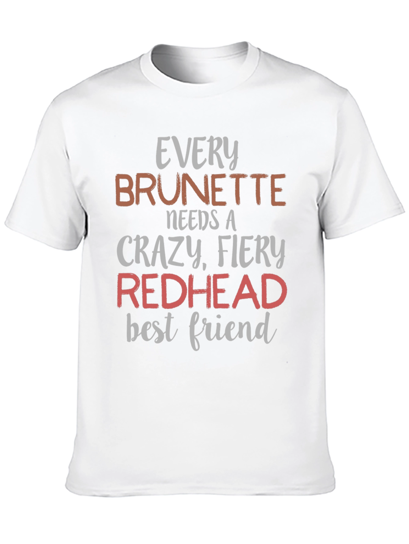 Brunette Redhead Best Friend Graphic T-Shirt