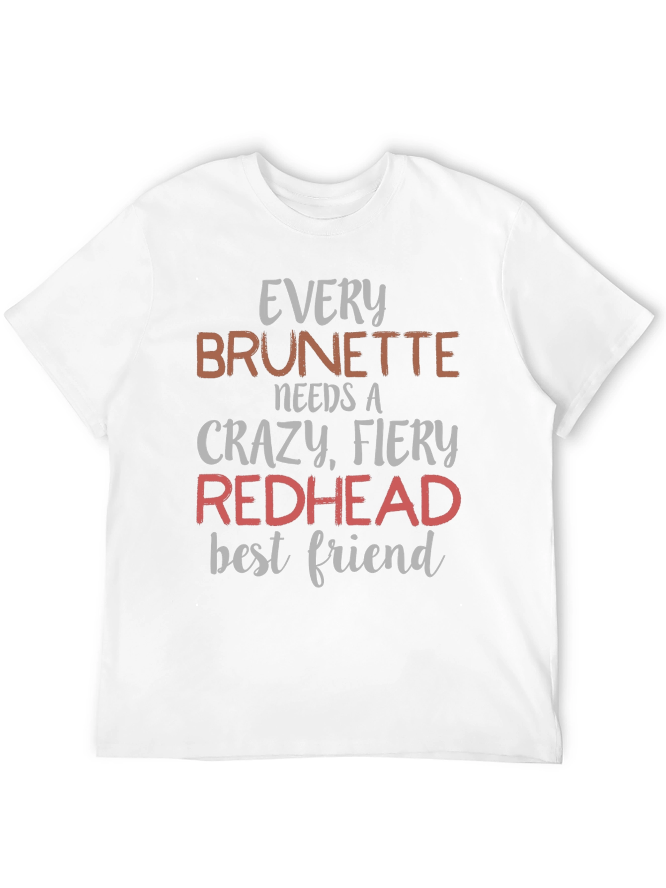 Brunette Redhead Best Friend Graphic T-Shirt