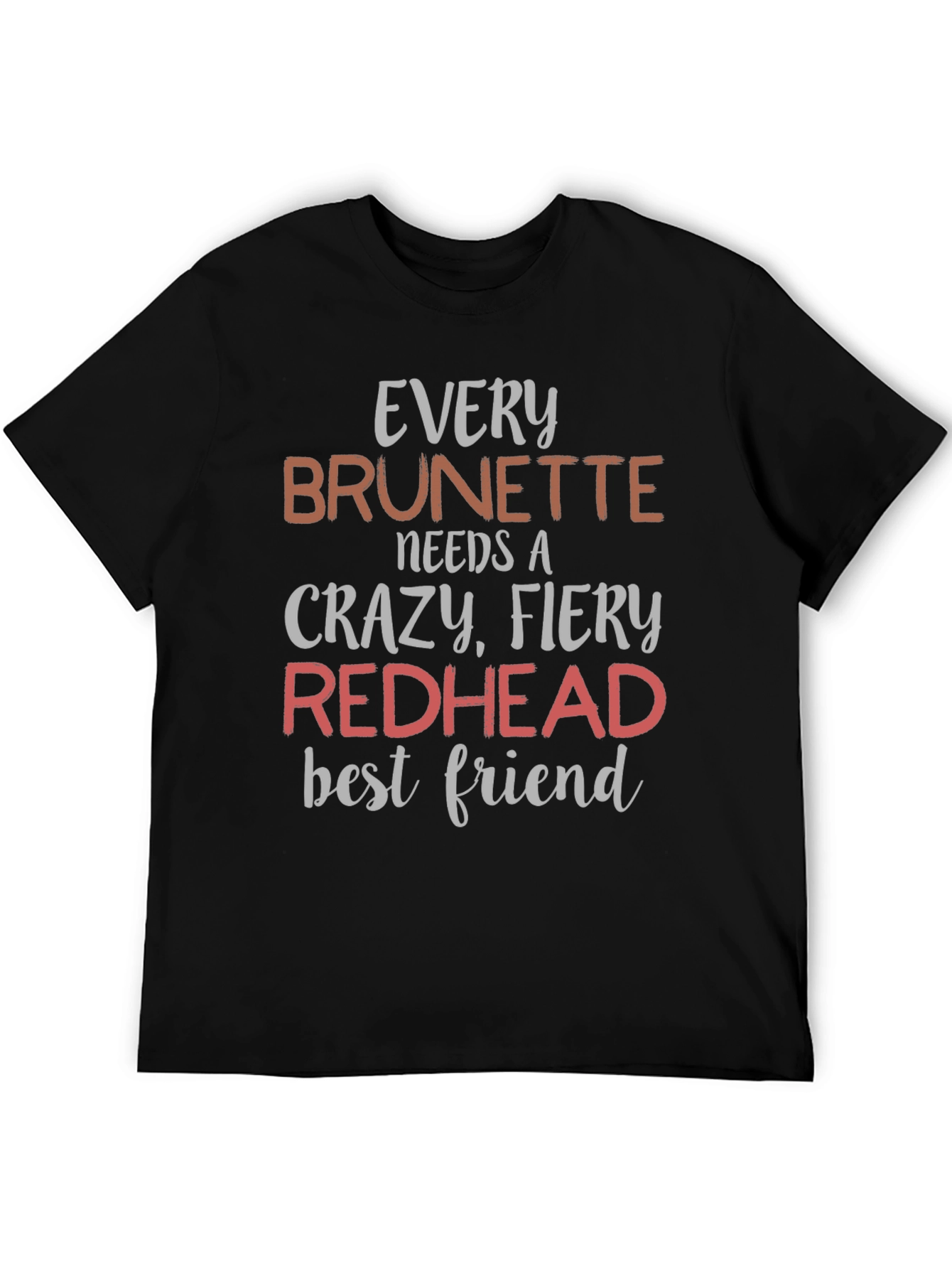 Brunette Redhead Best Friend Graphic T-Shirt