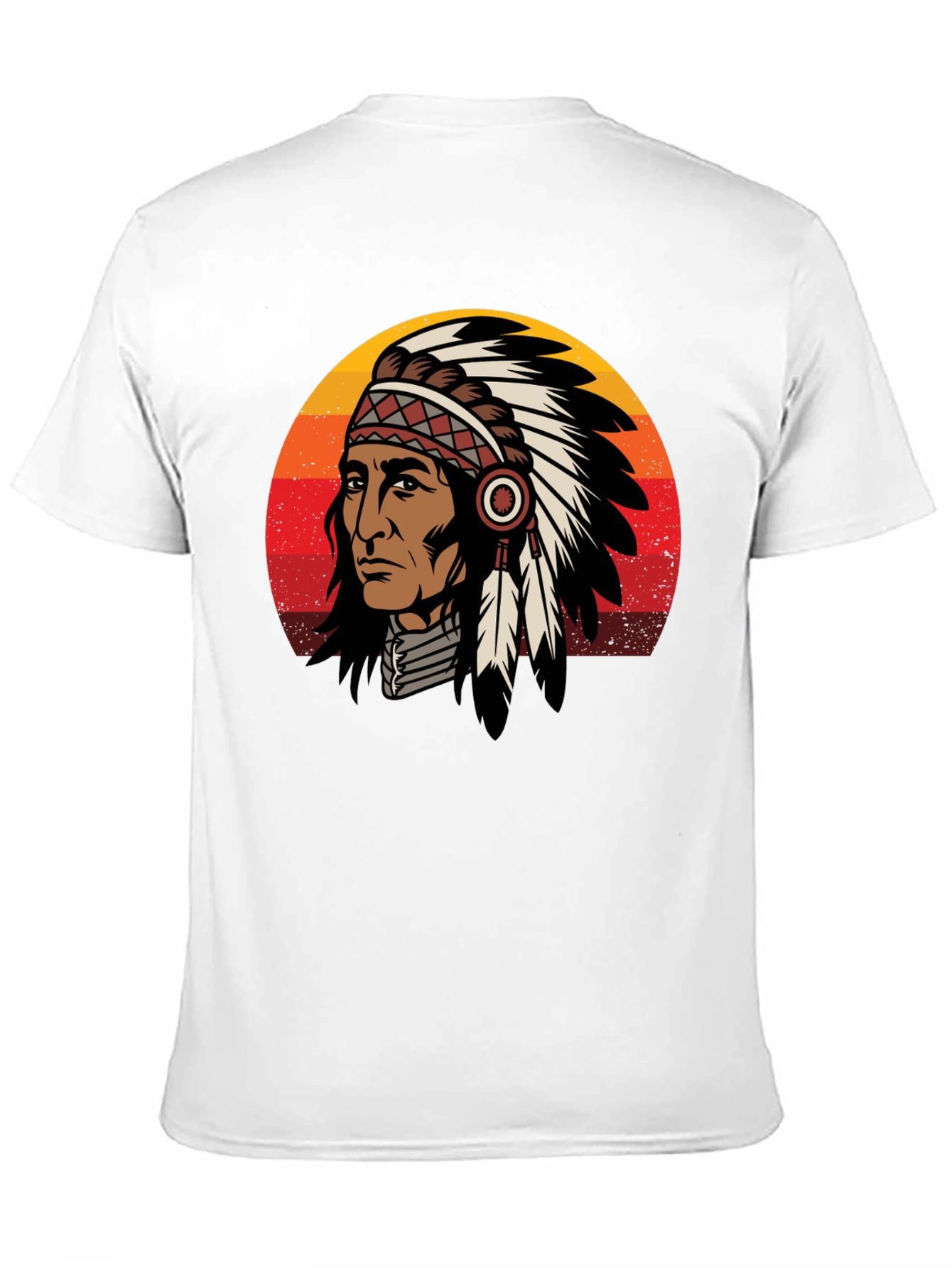 Native American Chief Graphic T-Shirt