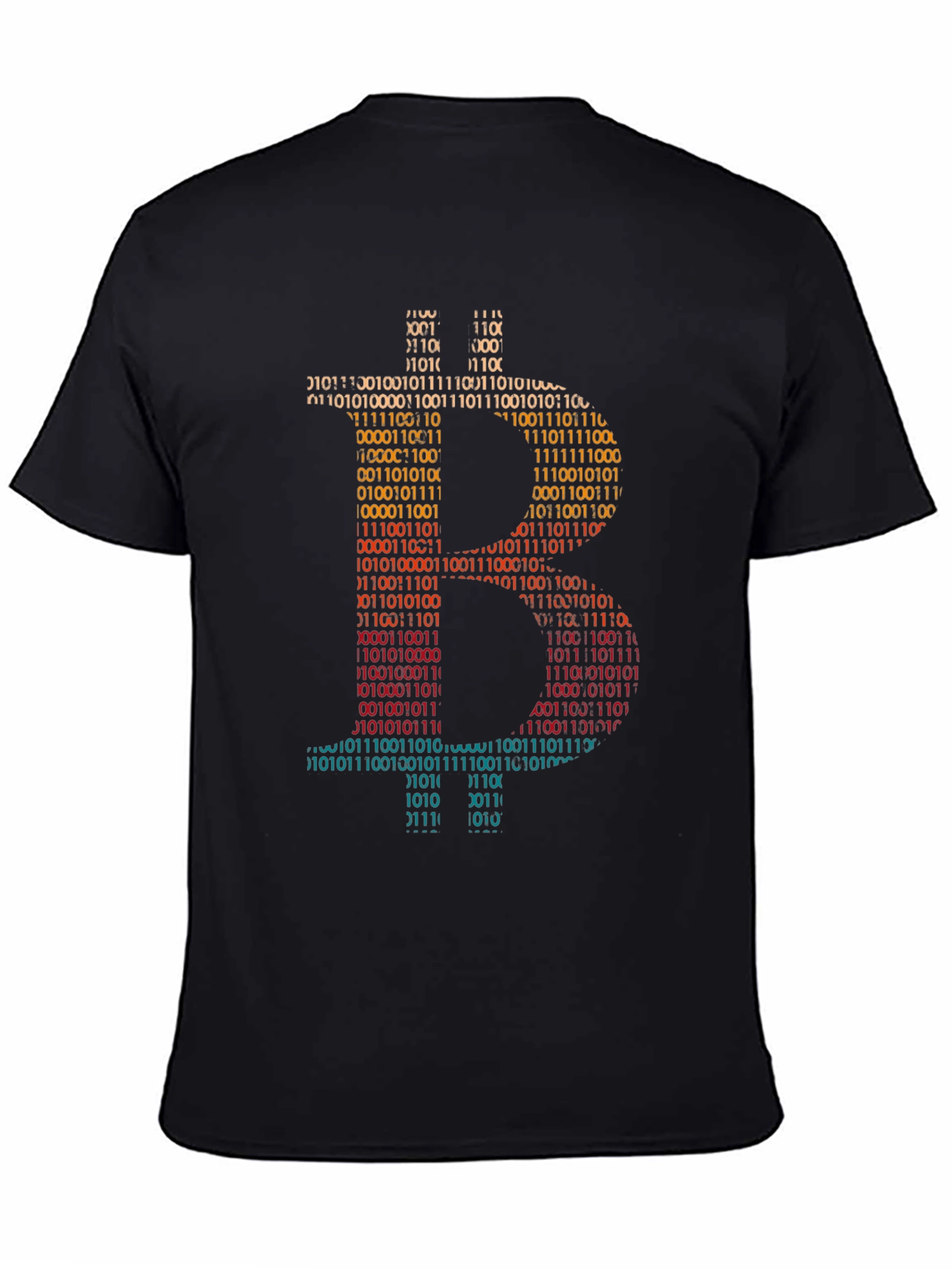 Bitcoin Binary Code Graphic T-Shirt - Crypto Currency Tee