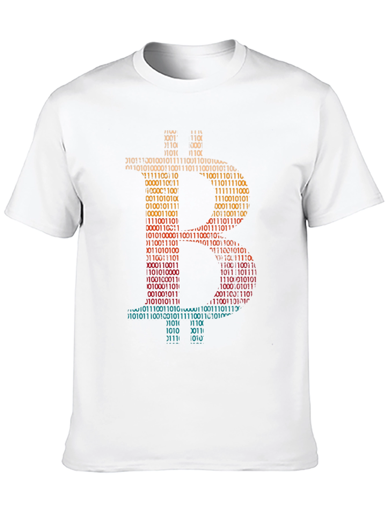 Bitcoin Binary Code Graphic T-Shirt - Crypto Currency Tee
