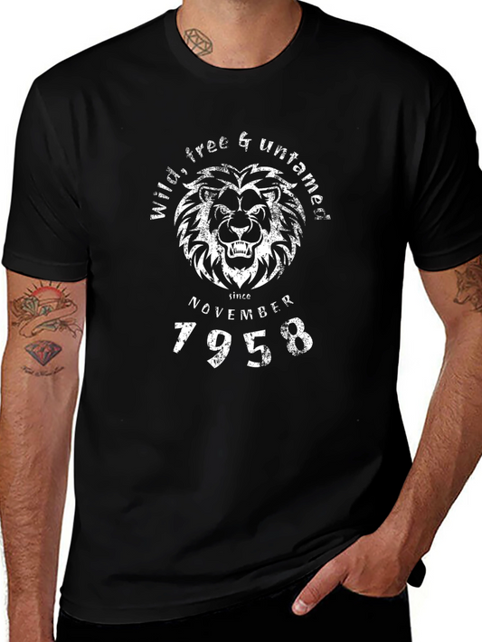 Wild Free & Untamed Lion T-Shirt - November 1958