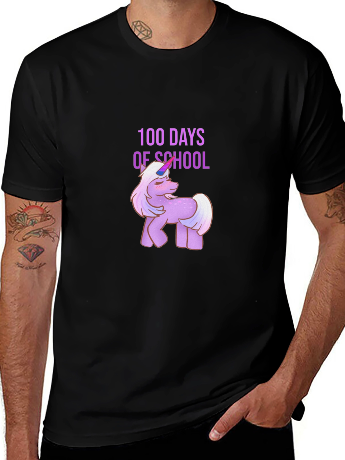 100 Days of School Unicorn T-Shirt