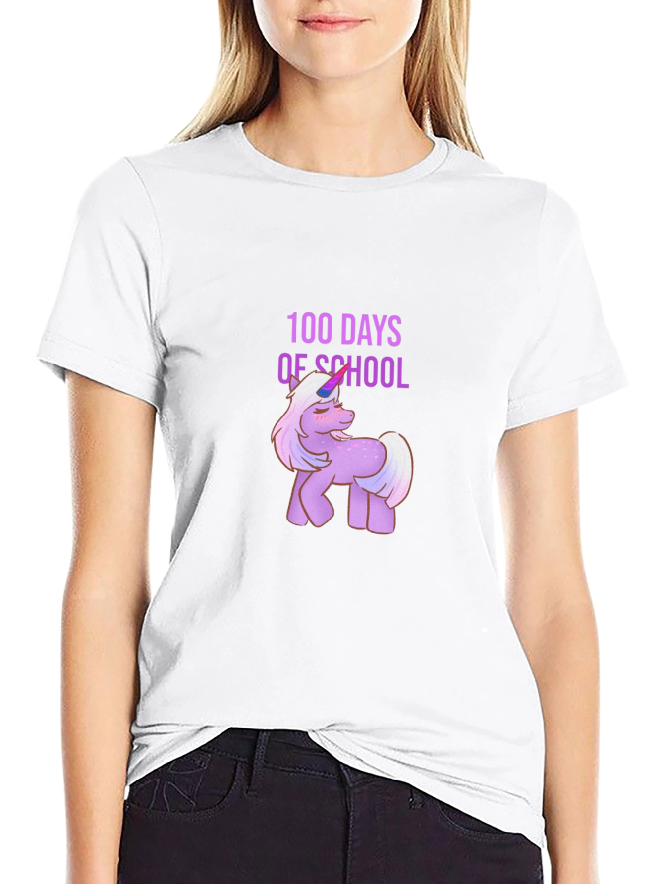 100 Days of School Unicorn T-Shirt