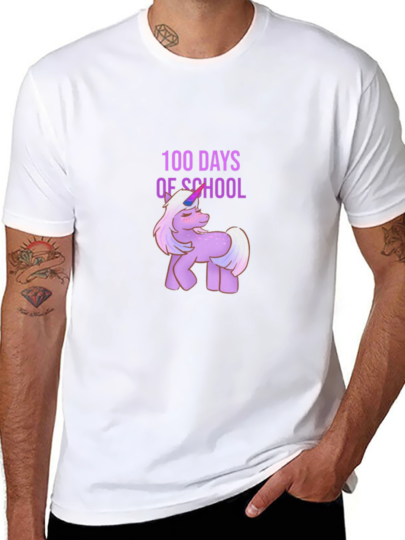 100 Days of School Unicorn T-Shirt