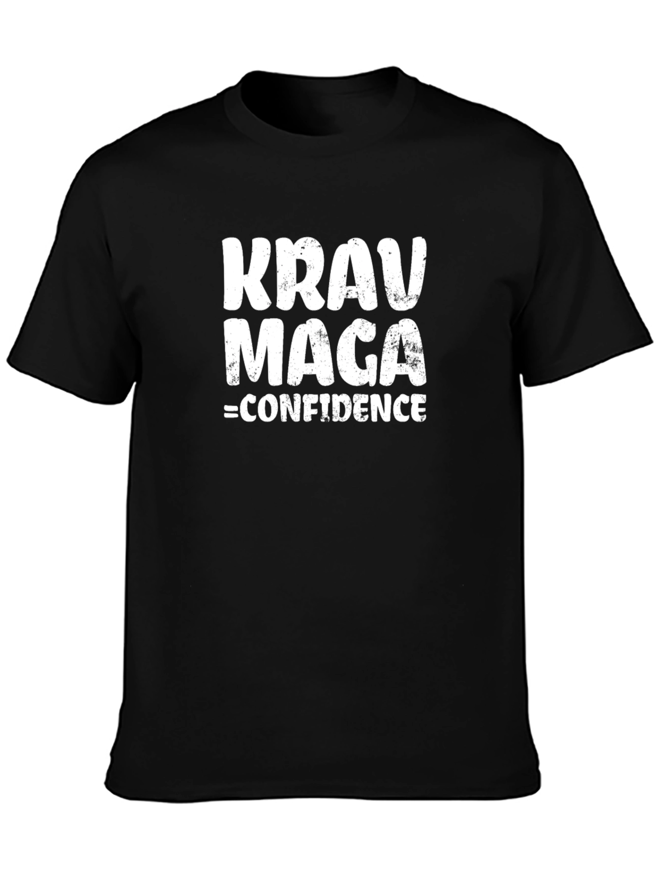 Krav Maga Confidence Graphic Tee - Black Cotton T-Shirt