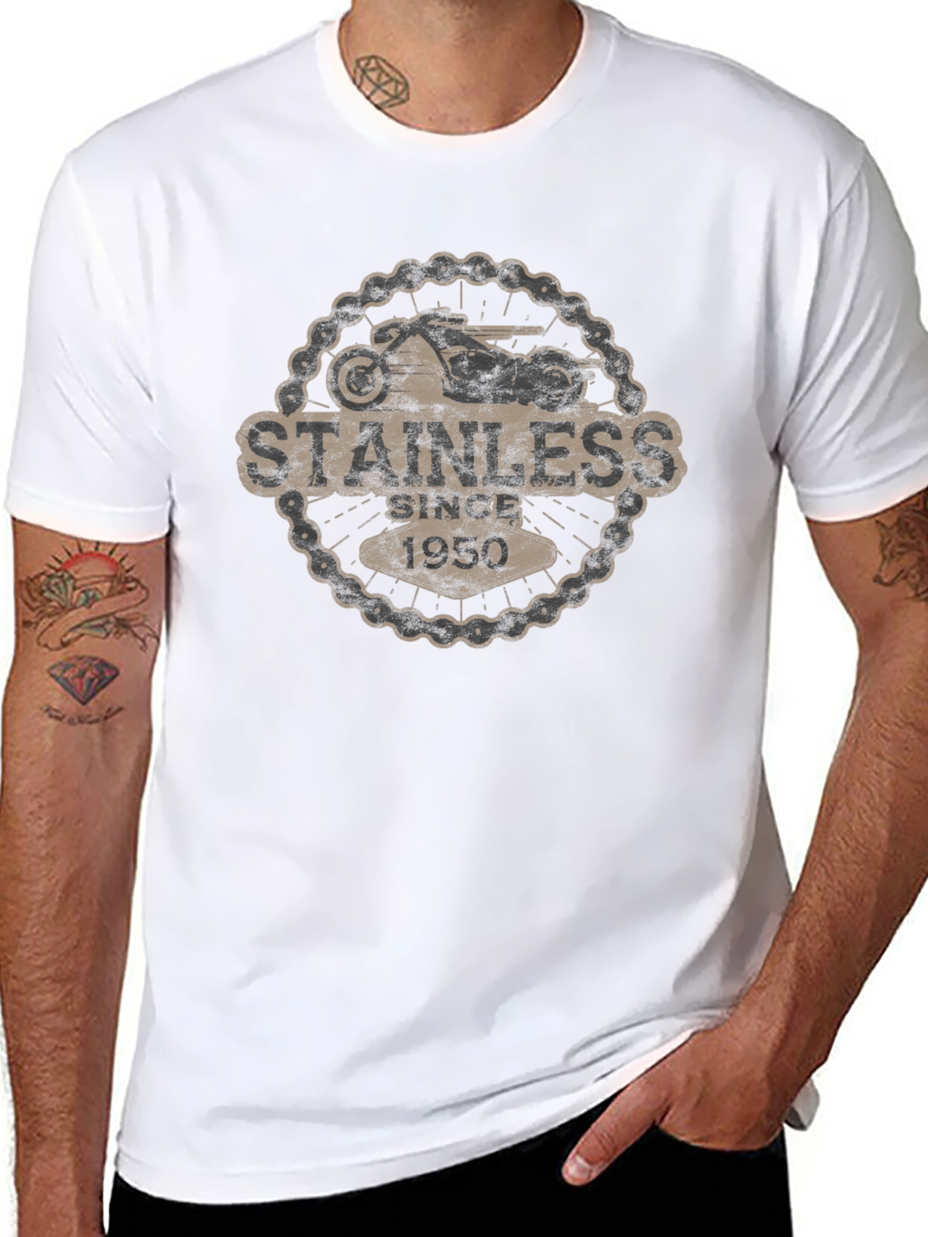 Stainless Since 1950 Motorcycle T-Shirt