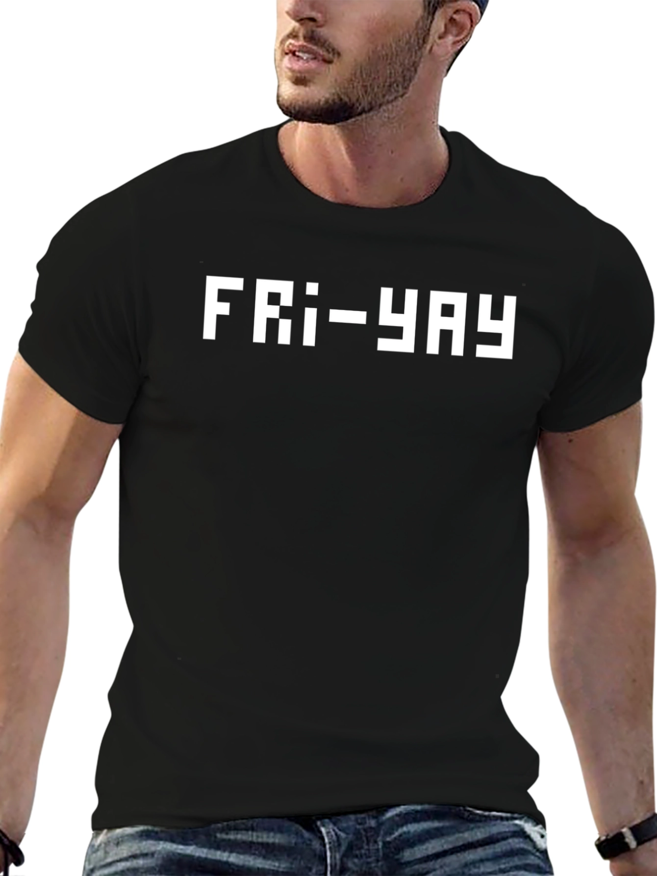 Fri-Yay T-Shirt - Pixelated Fun Friday Tee