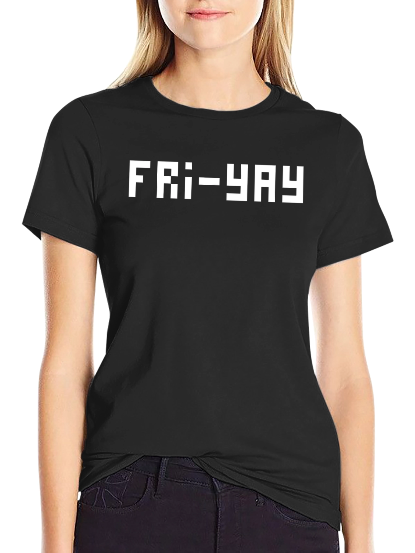 Fri-Yay T-Shirt - Pixelated Fun Friday Tee