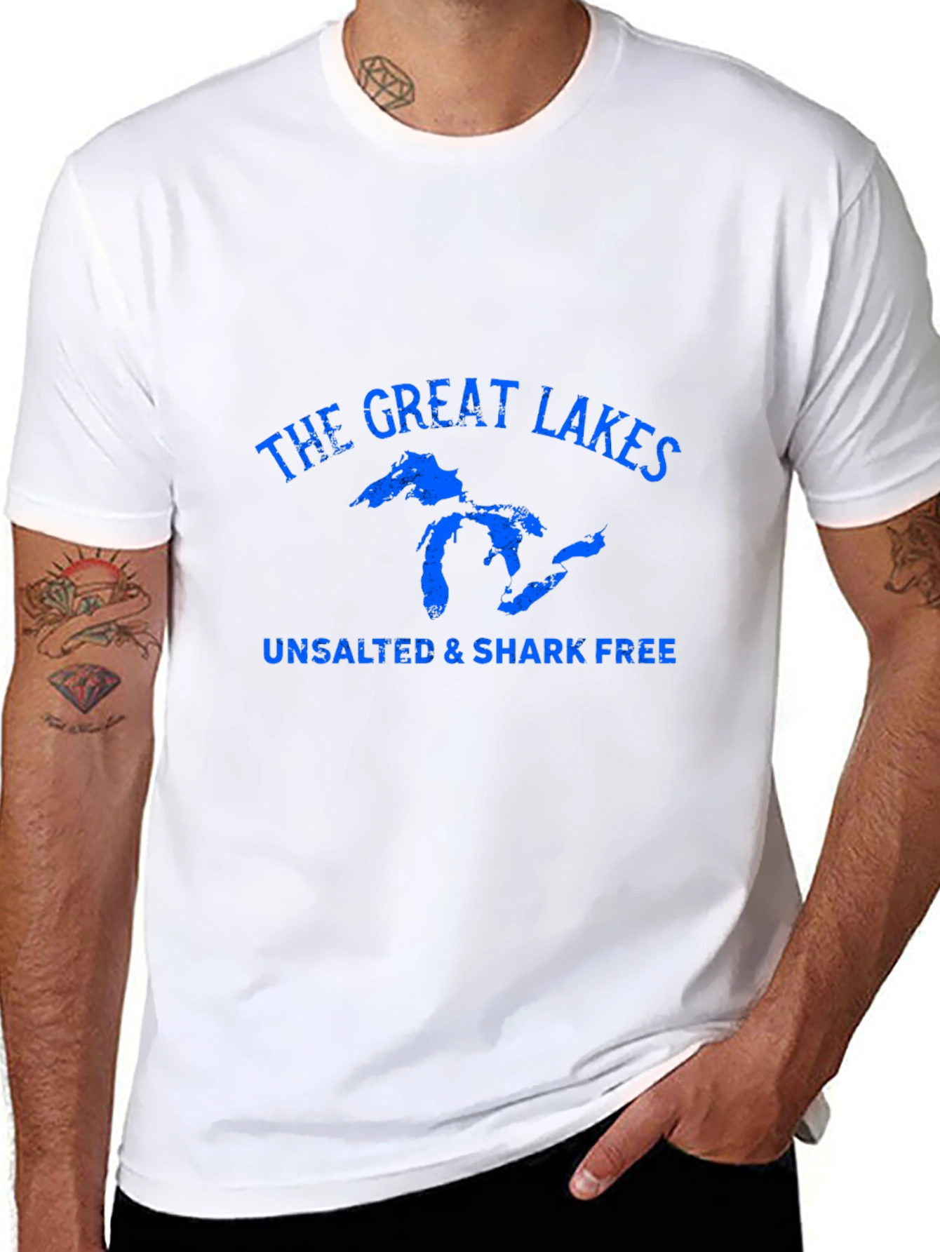 Great Lakes Unsalted & Shark Free Graphic Tee
