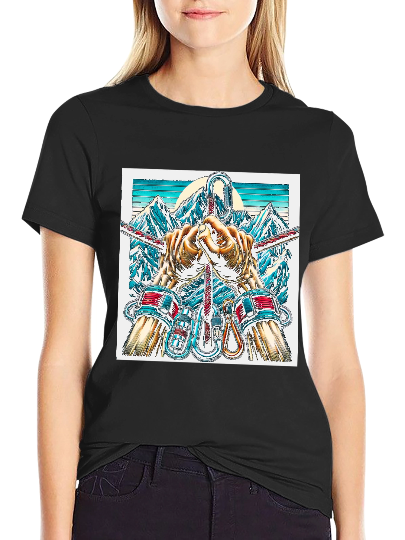 Climbing Adventure Graphic Tee - Rock Climber T-Shirt