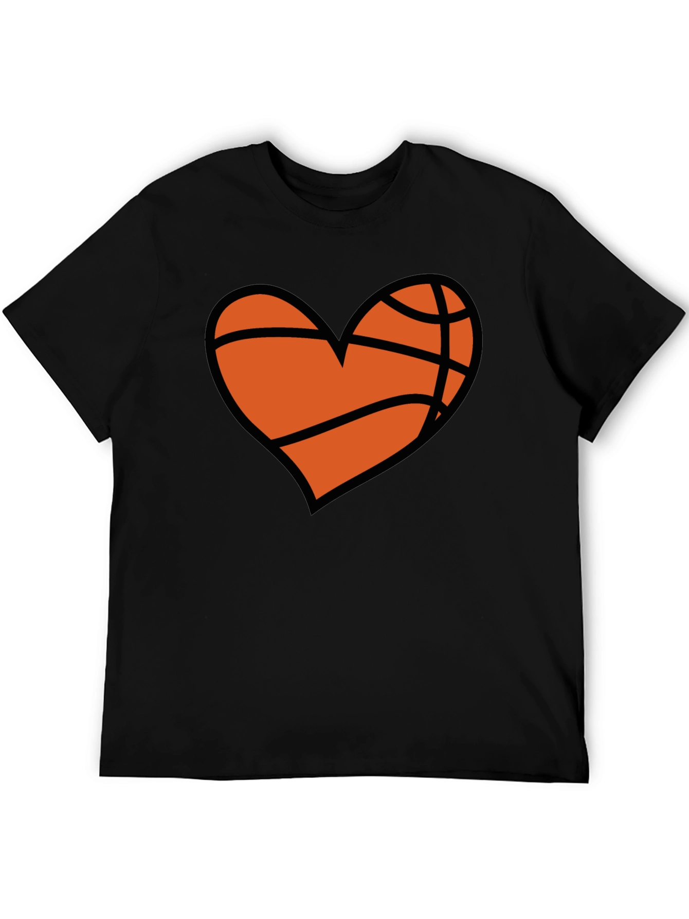 Basketball Heart Graphic T-Shirt