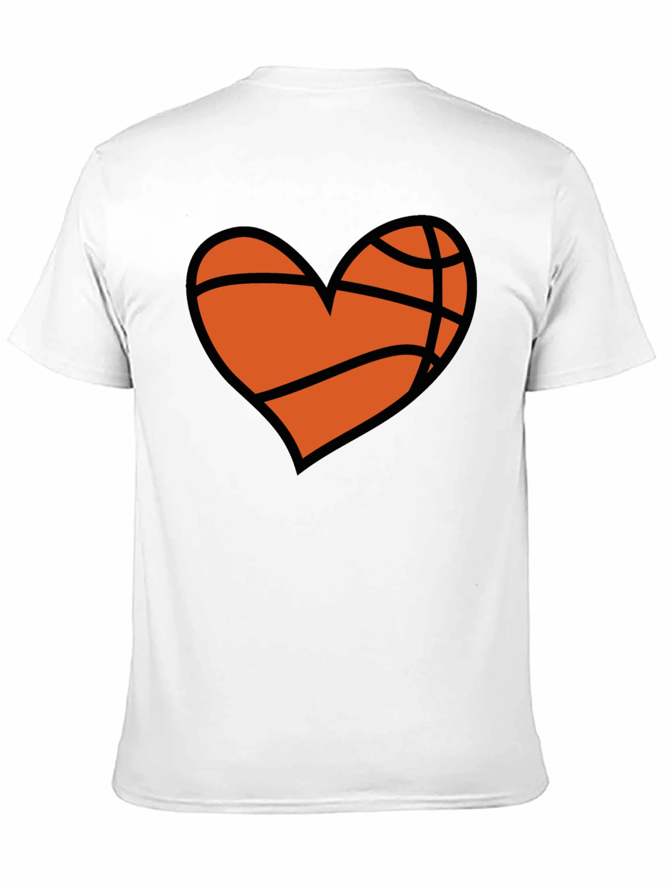 Basketball Heart Graphic T-Shirt