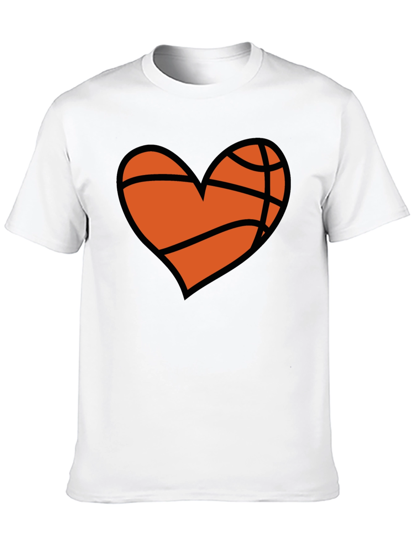 Basketball Heart Graphic T-Shirt