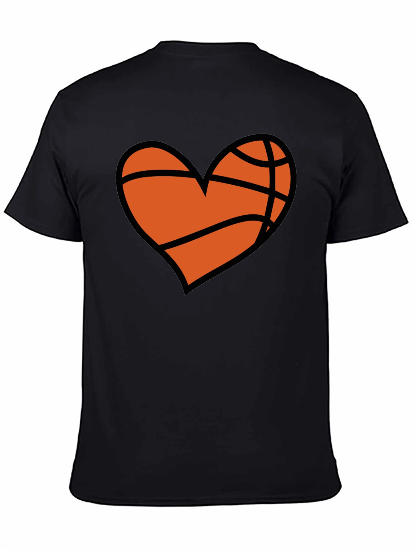 Basketball Heart Graphic T-Shirt