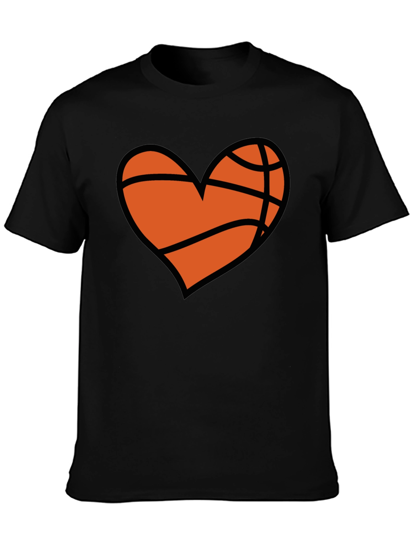 Basketball Heart Graphic T-Shirt
